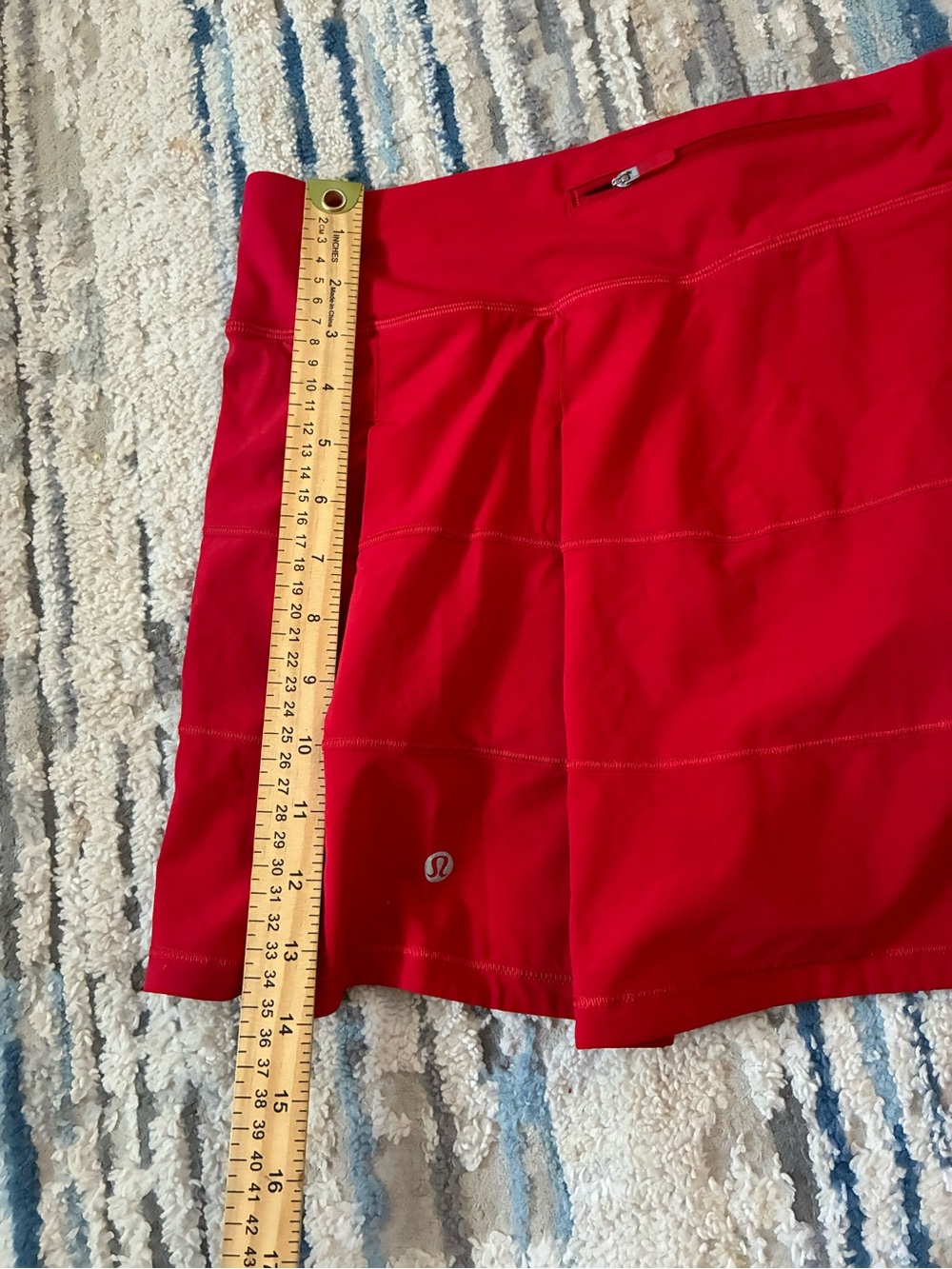 Lululemon Skort Womens 12 Red Gym & Running Tenis Casual - Picture 6 of 6